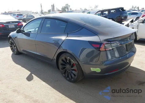 2022 Tesla Model 3 Performance Dual Motor All-Wheel Drive from USA, damaged, VIN 5YJ3E1EC1NF253733